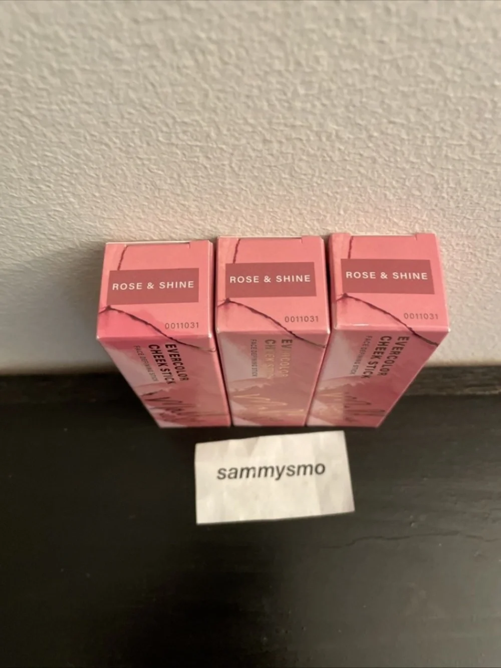 MALLY BEAUTY Evercolor Cheek Stick In ROSE & SHINE, x3